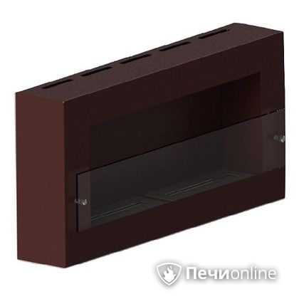 Биокамин ЭкоЛайф Window Fat II Glass black burgundy Арома в Люберцах